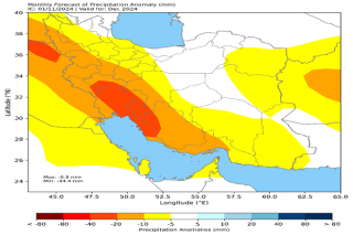 تحلیل پیش بینی فصلی بارش کشور از نیمه دوم آذر ماه تا نیمه اول اردیبهشت ماه سال ۱۴۰۴